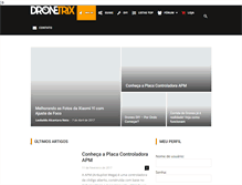 Tablet Screenshot of dronetrix.com